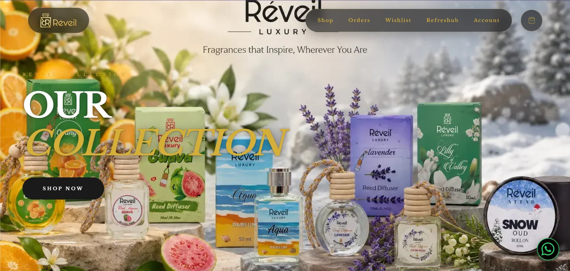 Reveil Fragrance website